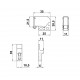 MINI LATCH WITH FRONT CATCH PART / BLACK 